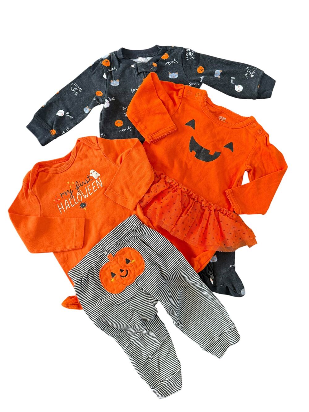Carters Kids Bundle Halloween Sleeper Matching Outfit Size 9 Months